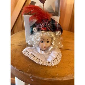 The Heirloom Tradition Maud Humphrey Bogart Vintage Doll Head Ornament H1367 Sar